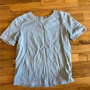 Zara Blue Short Sleeve Tee with Crew Neck